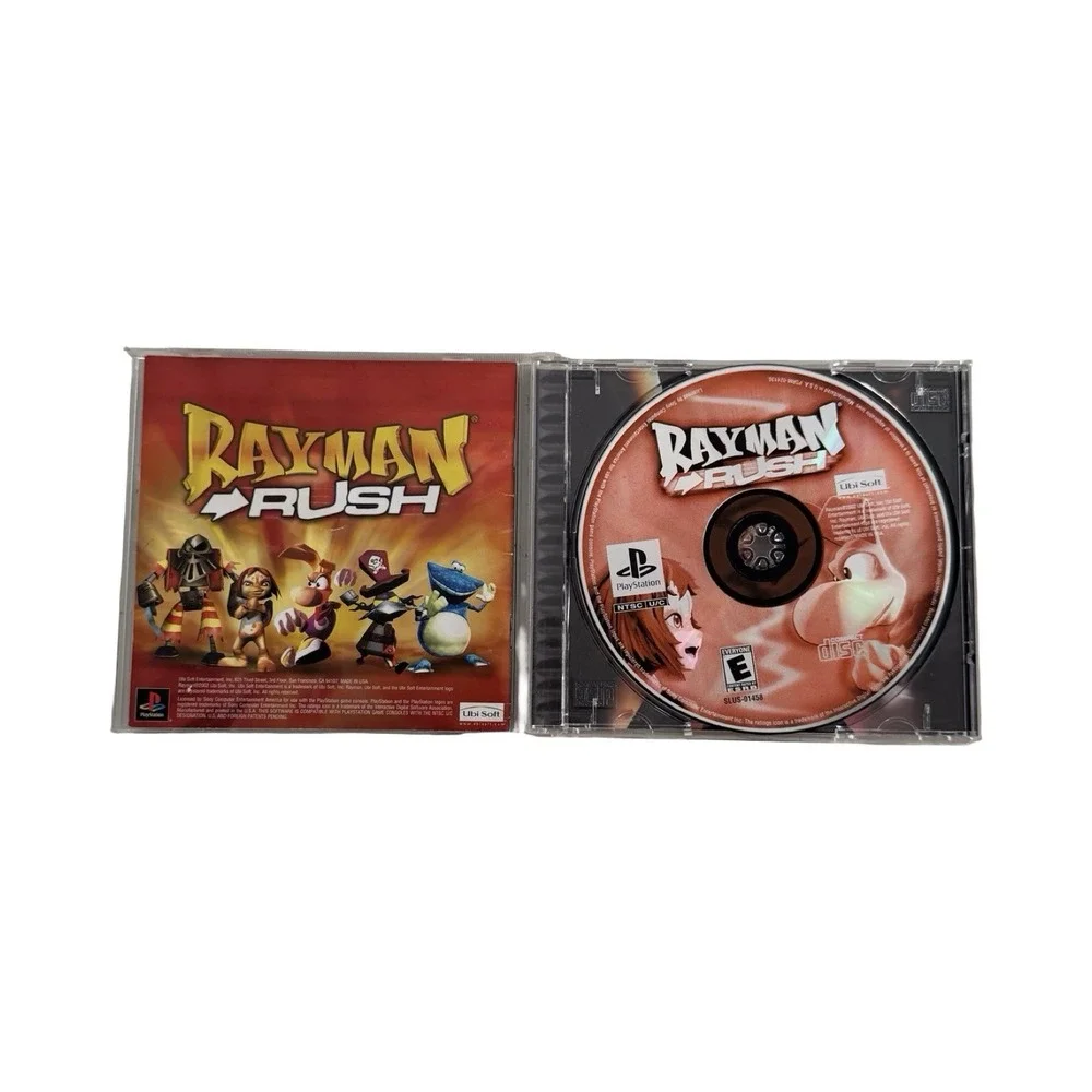 Rayman‎ Rush (PS1, PlayStation 1) CIB Complete Tested Black Label
